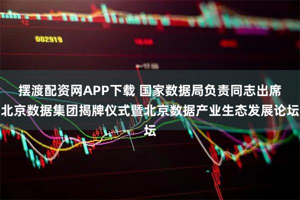 摆渡配资网APP下载 国家数据局负责同志出席北京数据集团揭牌仪式暨北京数据产业生态发展论坛
